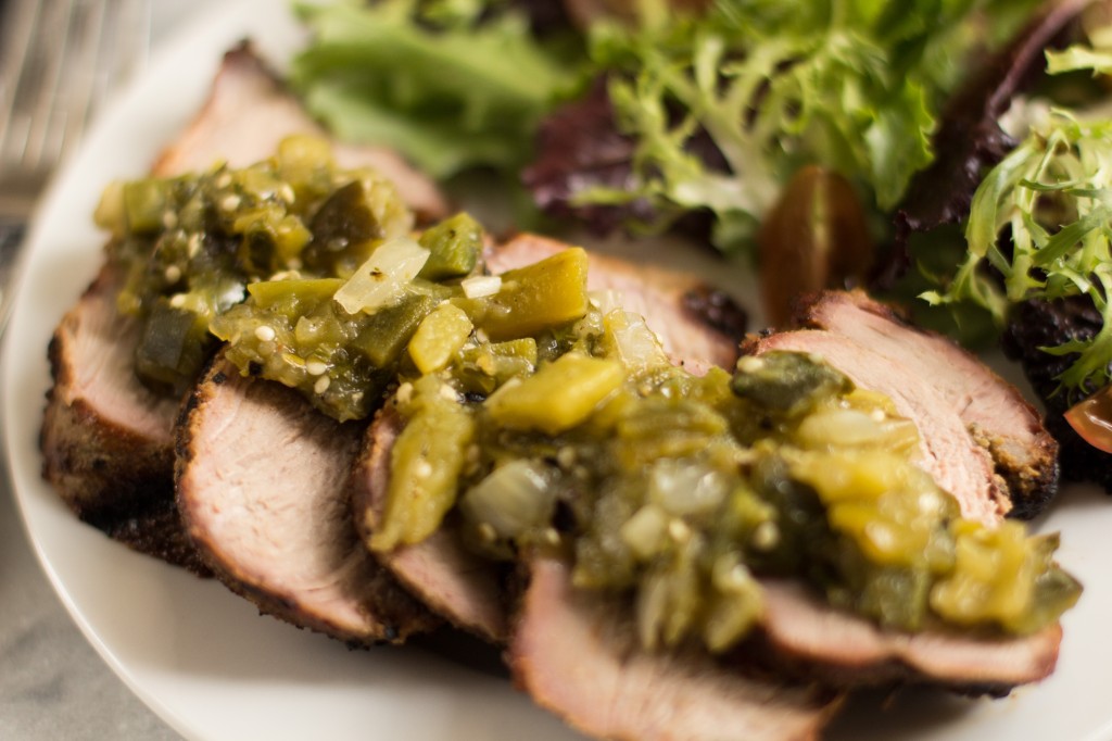 Chiles Verdes Pork Tenderloin