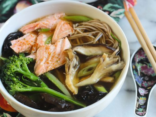 Ramen Noodle Soup With Pan Fried Salmon Recipe — Miso Tasty