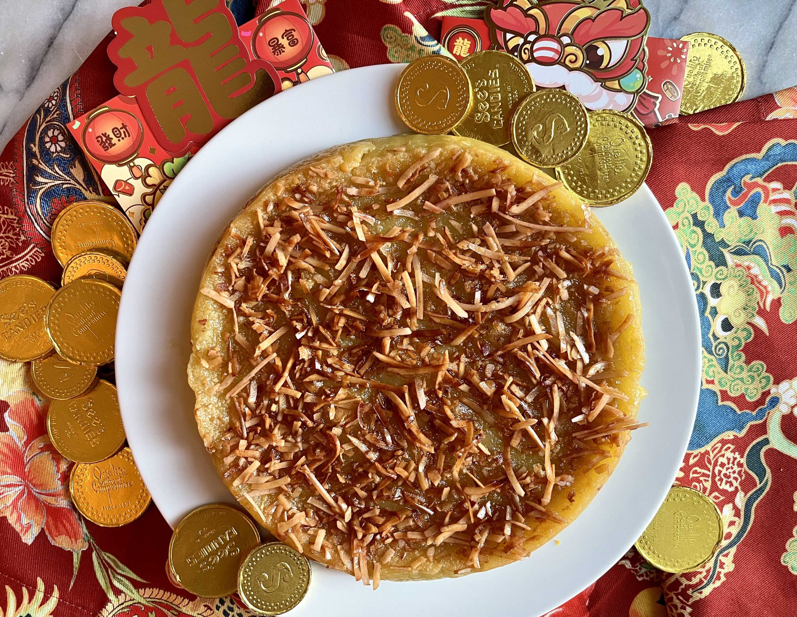Coconut Mochi Cake – aka Chinese Nian Gao for Lunar New Year